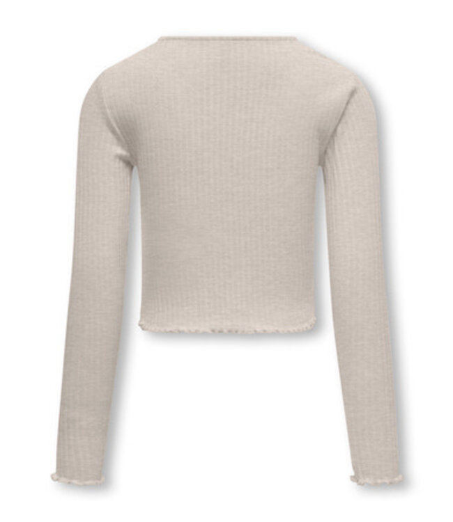 Kids ONLY winter top meisjes - grijs - KogNella - stretch fit, longsleeve