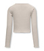 Kids ONLY winter top meisjes - grijs - KogNella - stretch fit, longsleeve