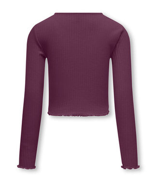Kids ONLY winter top meisjes - paars - KogNella - stretch fit, longsleeve