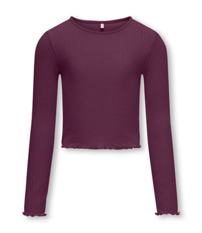 Kids ONLY winter top meisjes - paars - KogNella - stretch fit, longsleeve