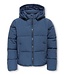 Kids ONLY winter winterjas meisjes - blauw - KogDolly - puffer