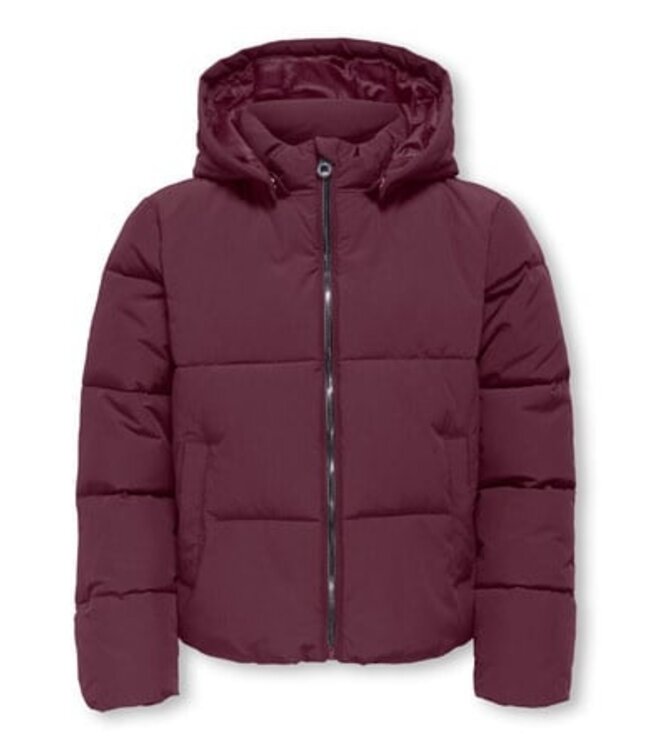 Kids ONLY winter winterjas meisjes - paars - KogDolly - puffer