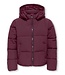 Kids ONLY winter winterjas meisjes - paars - KogDolly - puffer
