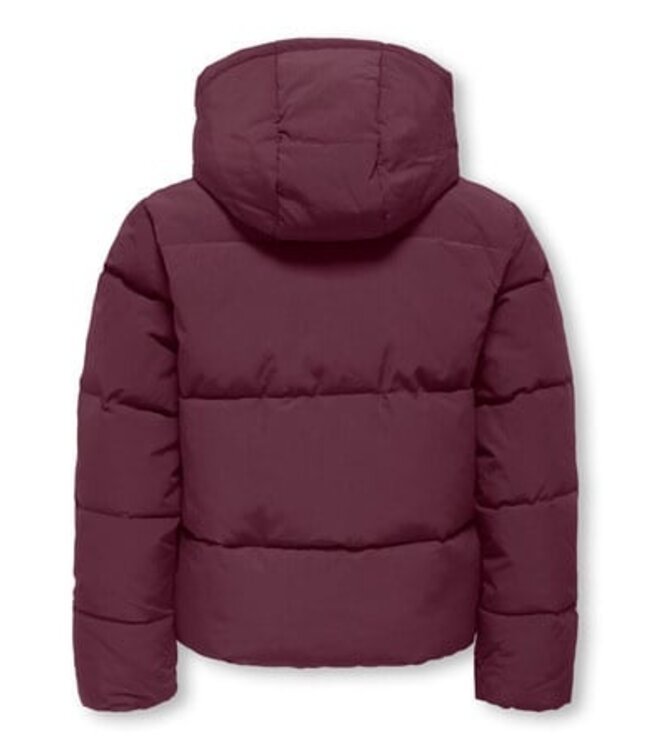 Kids ONLY winter winterjas meisjes - paars - KogDolly - puffer