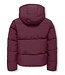 Kids ONLY winter winterjas meisjes - paars - KogDolly - puffer