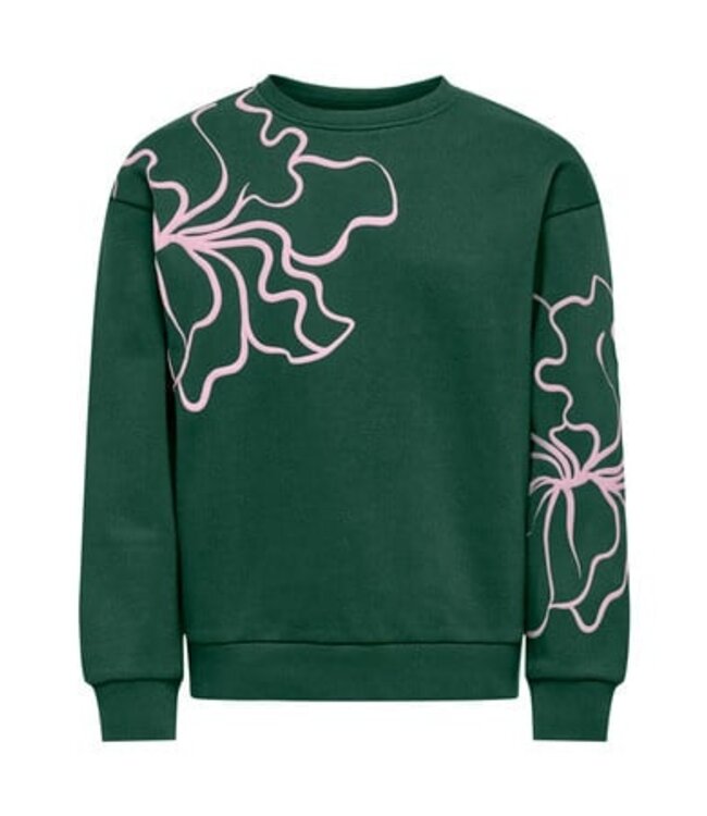 Kids ONLY winter sweater meisjes - groen - KogOdessa - loose fit