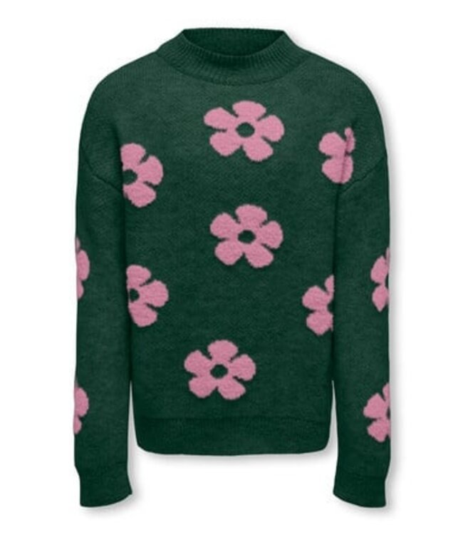 Kids ONLY winter sweater meisjes - groen - KogNaja - regular fit, gebreid