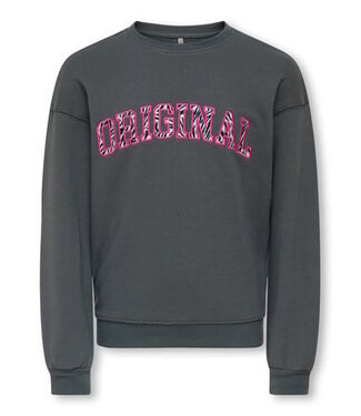 Kids ONLY winter sweater meisjes - grijs - KogFrederikka - regular fit