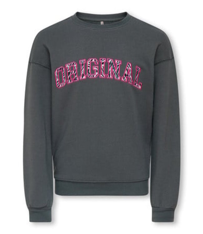 Kids ONLY winter sweater meisjes - grijs - KogFrederikka - regular fit