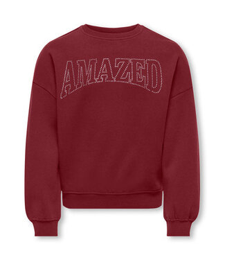 Kids ONLY winter sweater meisjes - paars - KogKiki - oversize fit