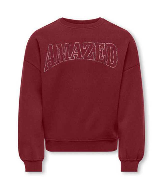 Kids ONLY winter sweater meisjes - paars - KogKiki - oversize fit