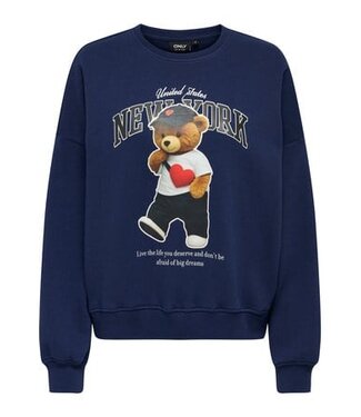 Kids ONLY winter sweater meisjes - blauw - KogLinda - regular fit