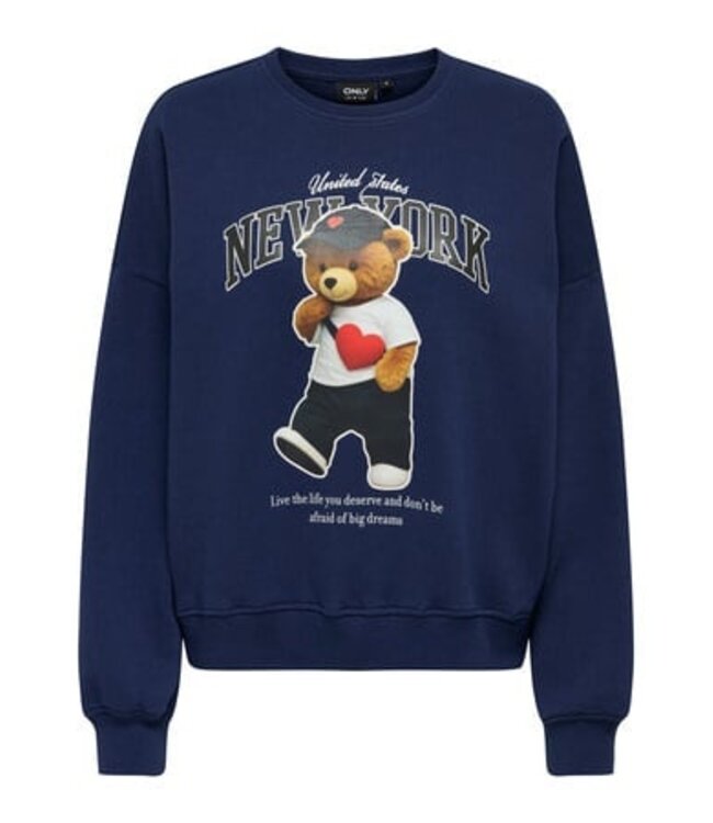 Kids ONLY winter sweater meisjes - blauw - KogLinda - regular fit