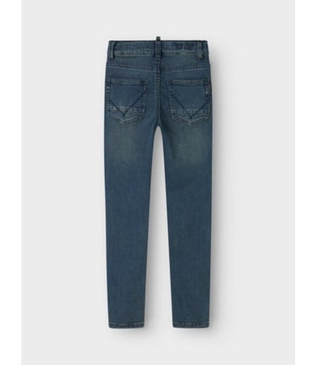 Name it winter jeansbroek jongens - blauw - xslim fit - NkmTheo
