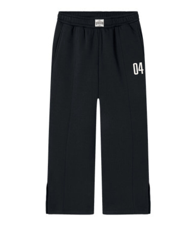 Name it winter sweat broek meisjes - zwart - wide leg fit - NkfOdika