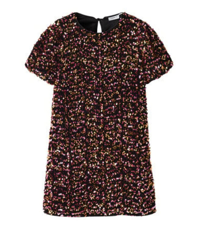 Name it winter jurk meisjes - goud - regular fit - NkfRunica