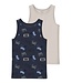Name it winter ondergoed jongens - blauw - 2p top - NkmTank