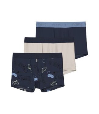 Name it winter ondergoed jongens - blauw - 3p boxer - NkmBoxer