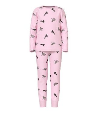 Name it winter pyjama meisjes - roze - NkfNightset