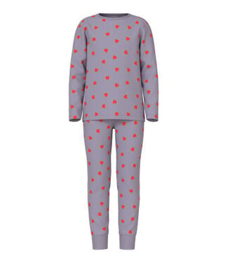 Name it winter pyjama meisjes - paars - NkfNightset