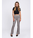 Nik&Nik zomer broek meisjes - taupe / zwart - Gigie