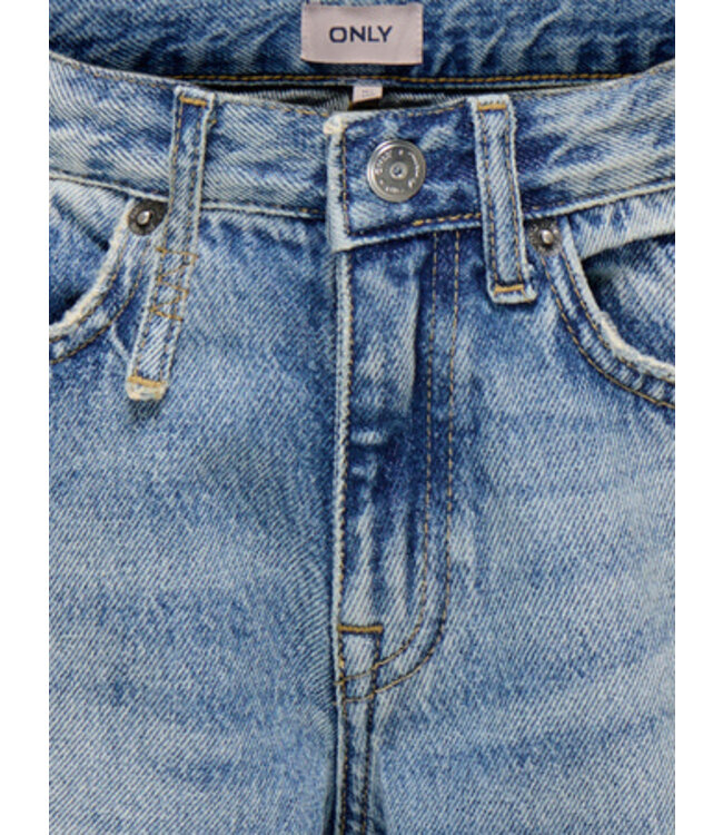 Kids ONLY winter jeansbroek meisjes - blauw - KogBroome - wide leg fit