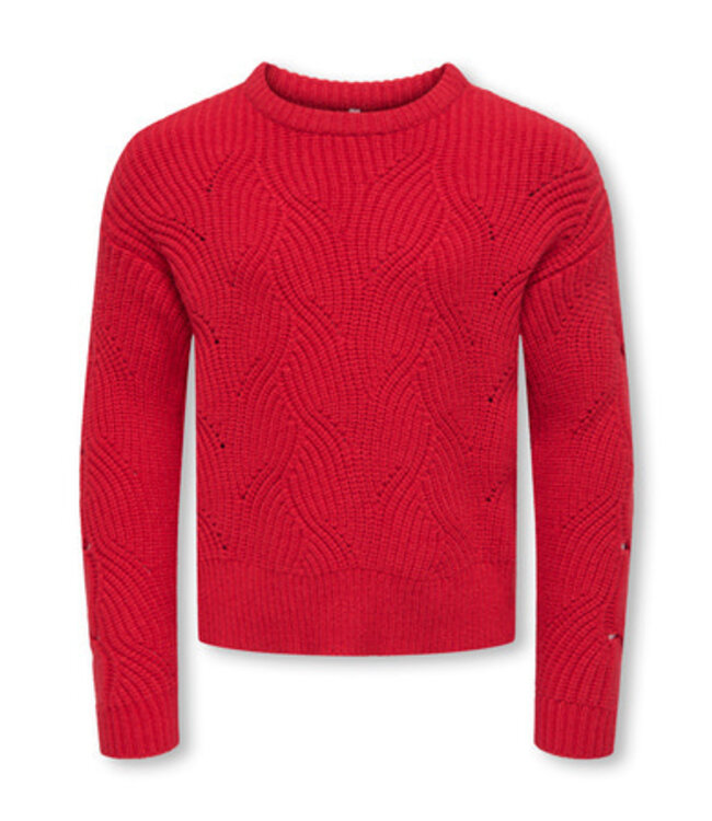 Kids ONLY winter sweater meisjes - rood - KogKatia - regular fit