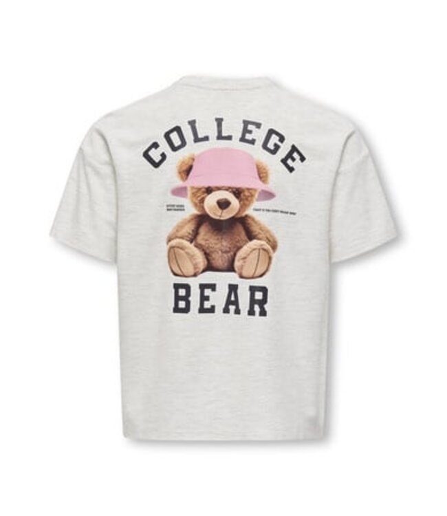 Kids ONLY winter top meisjes - grijs - KogBillie - regular fit, korte mouw