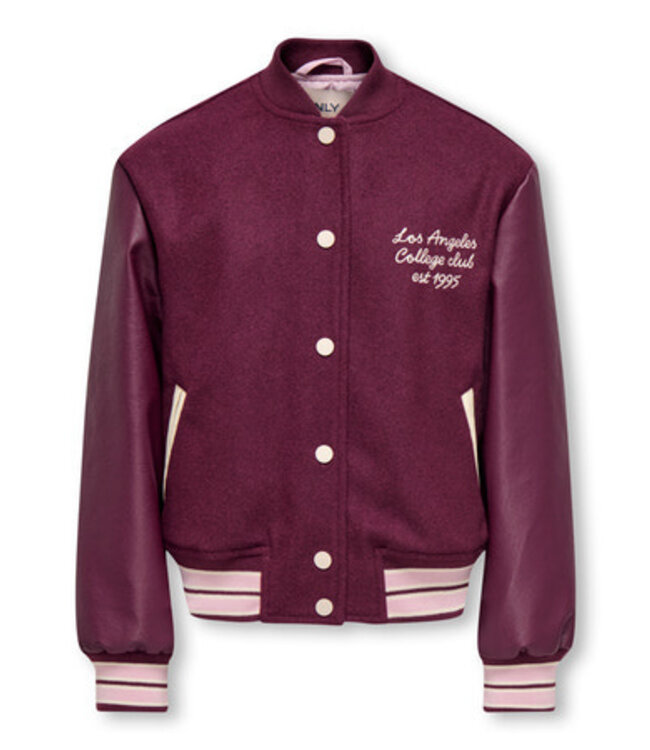 Kids ONLY winter bomberjack meisjes - paars - KogWestcoat