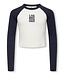 Kids ONLY winter top meisjes - blauw - KogBina - slim fit, longsleeve