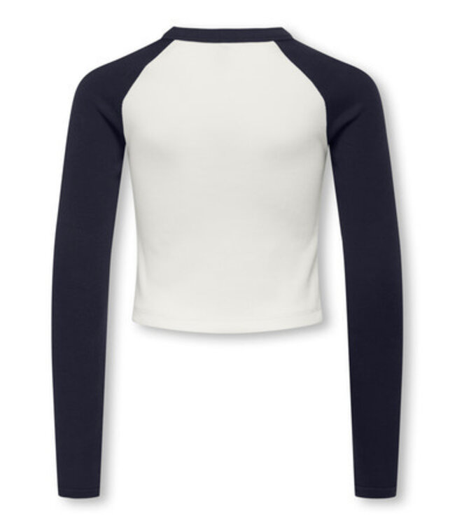 Kids ONLY winter top meisjes - blauw - KogBina - slim fit, longsleeve