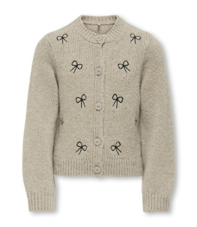 Kids ONLY winter vest meisjes - grijs - KogCody - regular fit, gebreid