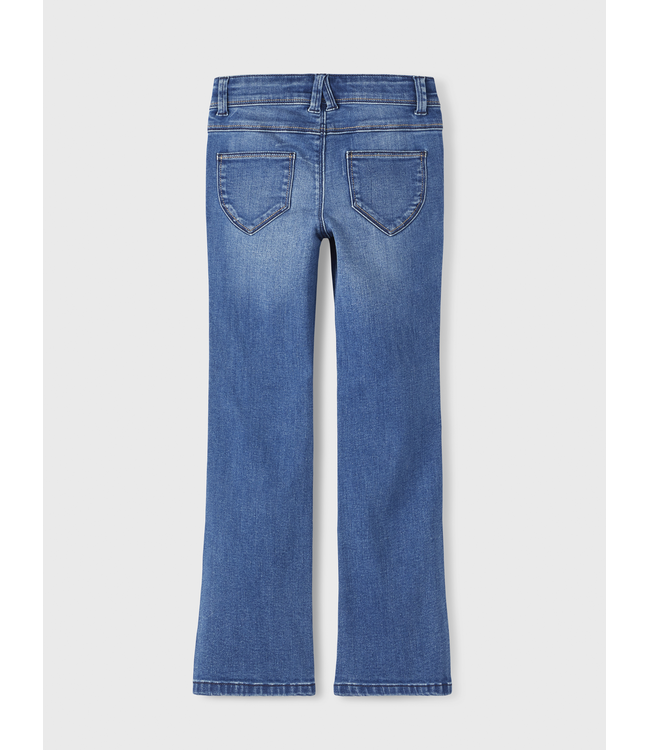 Name it winter jeansbroek meisjes - blauw - bootcut fit - NkfPolly