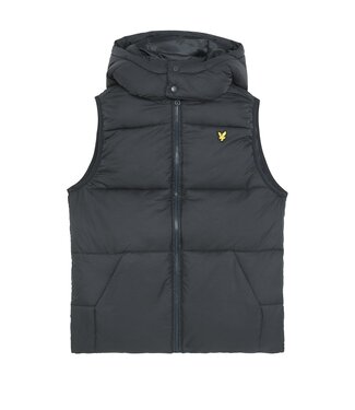 Lyle & Scott winter gilet jongens - donker navy blauw - gewatteerd