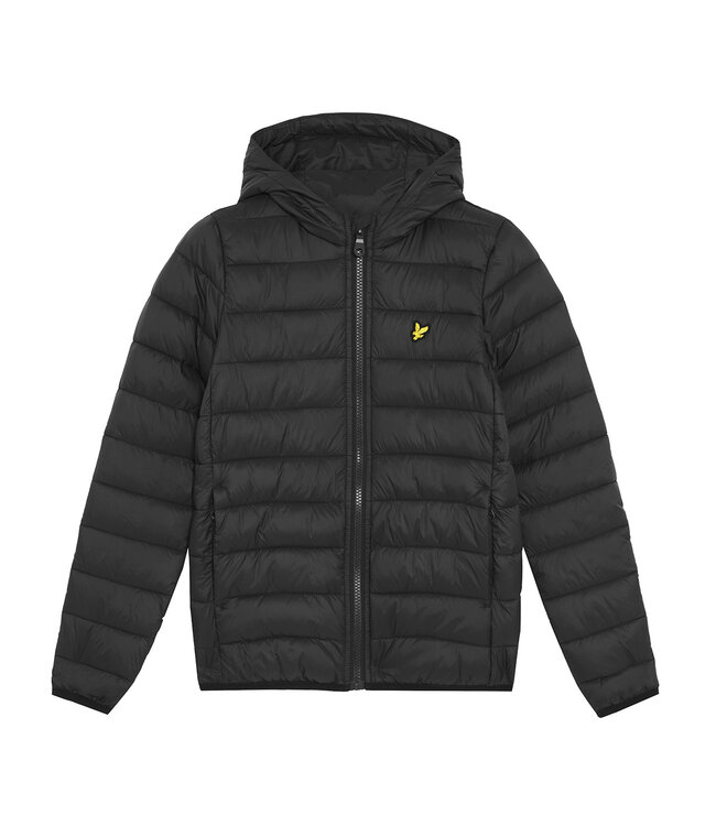 Lyle & Scott winter winterjas jongens - zwart - gewatteerd