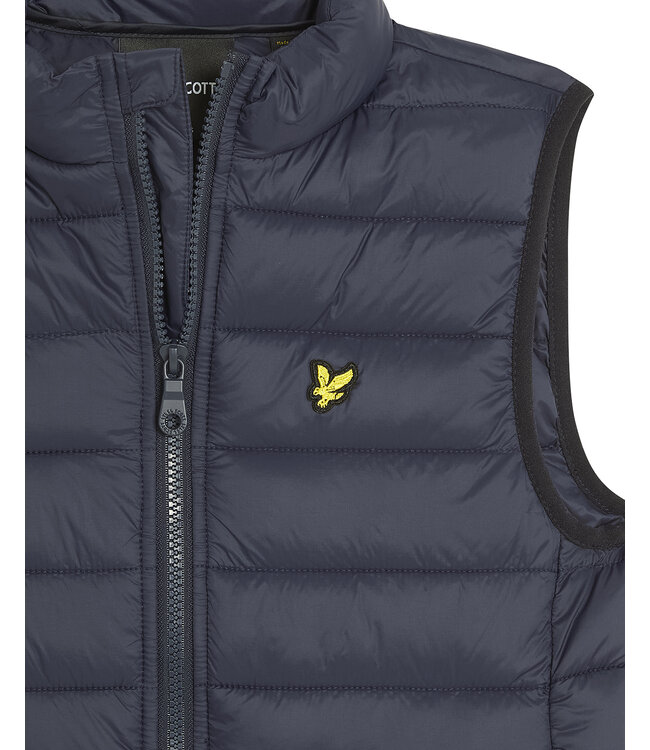 Lyle & Scott winter gilet jongens - donker navy blauw - gewatteerd