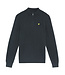 Lyle & Scott winter sweater jongens - donker navy blauw - 1/4 rits