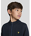 Lyle & Scott winter sweater jongens - donker navy blauw - 1/4 rits