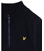 Lyle & Scott winter sweater jongens - donker navy blauw - 1/4 rits