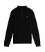 Lyle & Scott winter sweater jongens - zwart - 1/4 rits