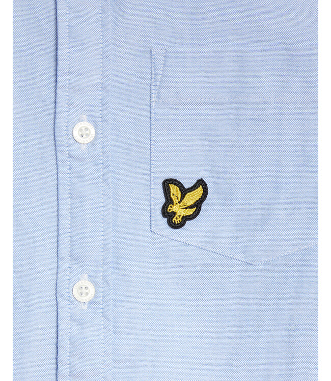 Lyle & Scott winter oxford shirt jongens - blauw