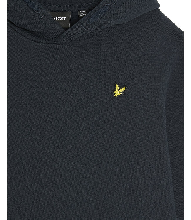 Lyle & Scott winter hoodie jongens - donker navy blauw - brush