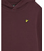 Lyle & Scott winter hoodie jongens - rood - brush