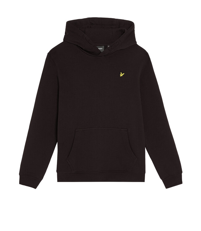 Lyle & Scott winter hoodie jongens - zwart - brush