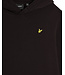 Lyle & Scott winter hoodie jongens - zwart - brush