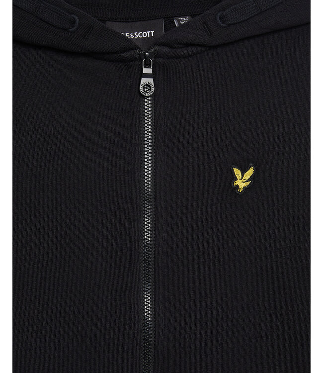 Lyle & Scott winter vest jongens - zwart - capuchon