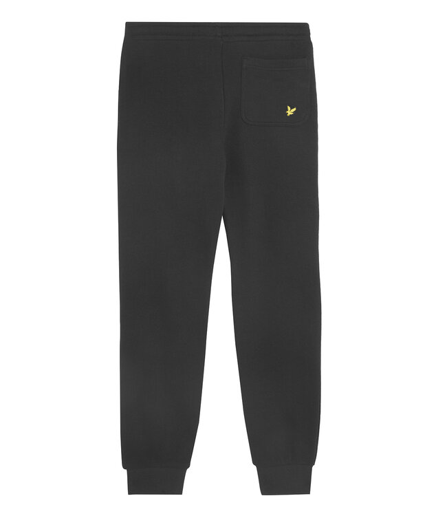 Lyle & Scott winter sweat broek jongens - zwart - Script - geborduurd