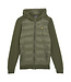 Lyle & Scott winter hybrid hoodie jongens - donker groen