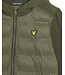Lyle & Scott winter hybrid hoodie jongens - donker groen