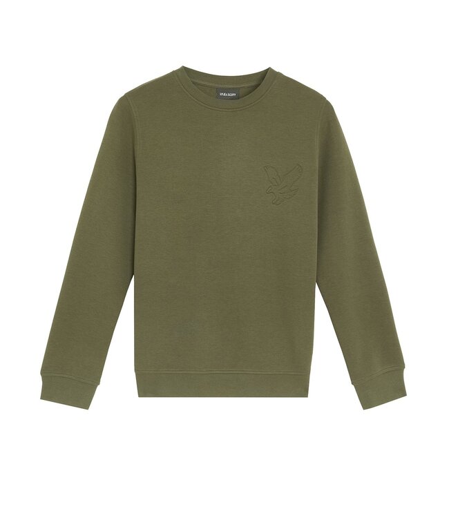 Lyle & Scott winter sweater jongens - donker groen - geborduurd